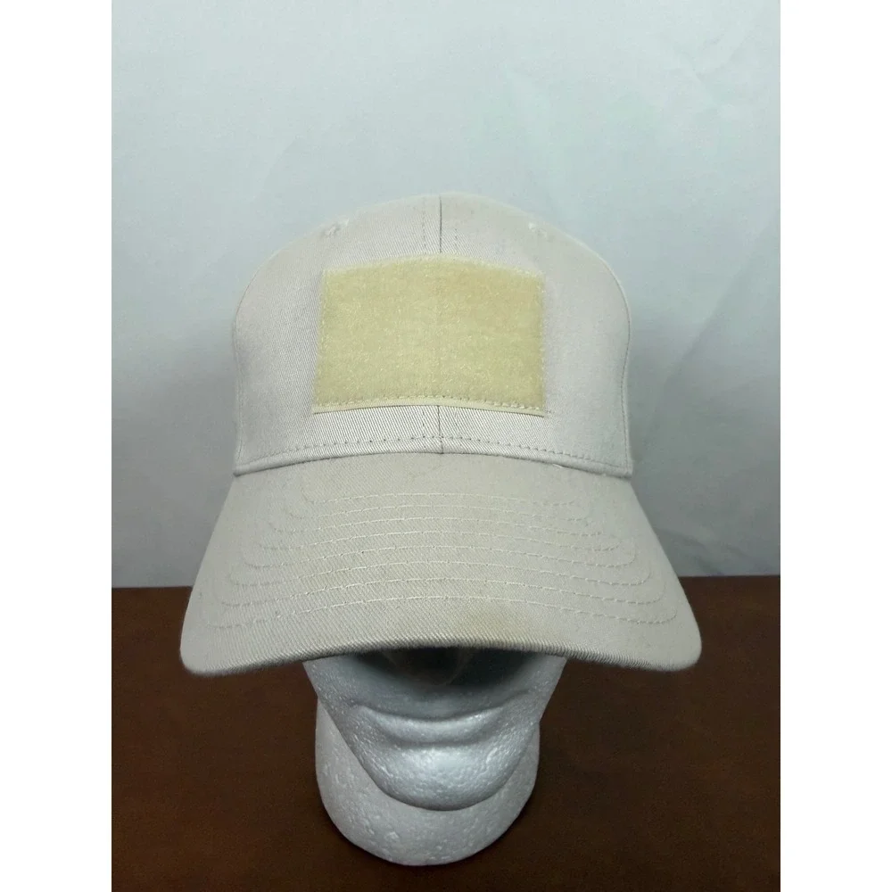 Rapdom Tactical Gear T75 Stone Khaki Cotton Patch Baseball Cap Hat Mens OSFM